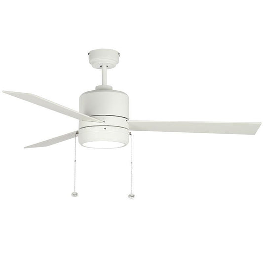 52"Ceiling Fan in Black And Black