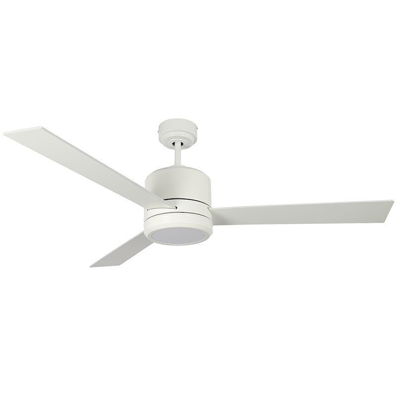 52"Ceiling Fan in White And White