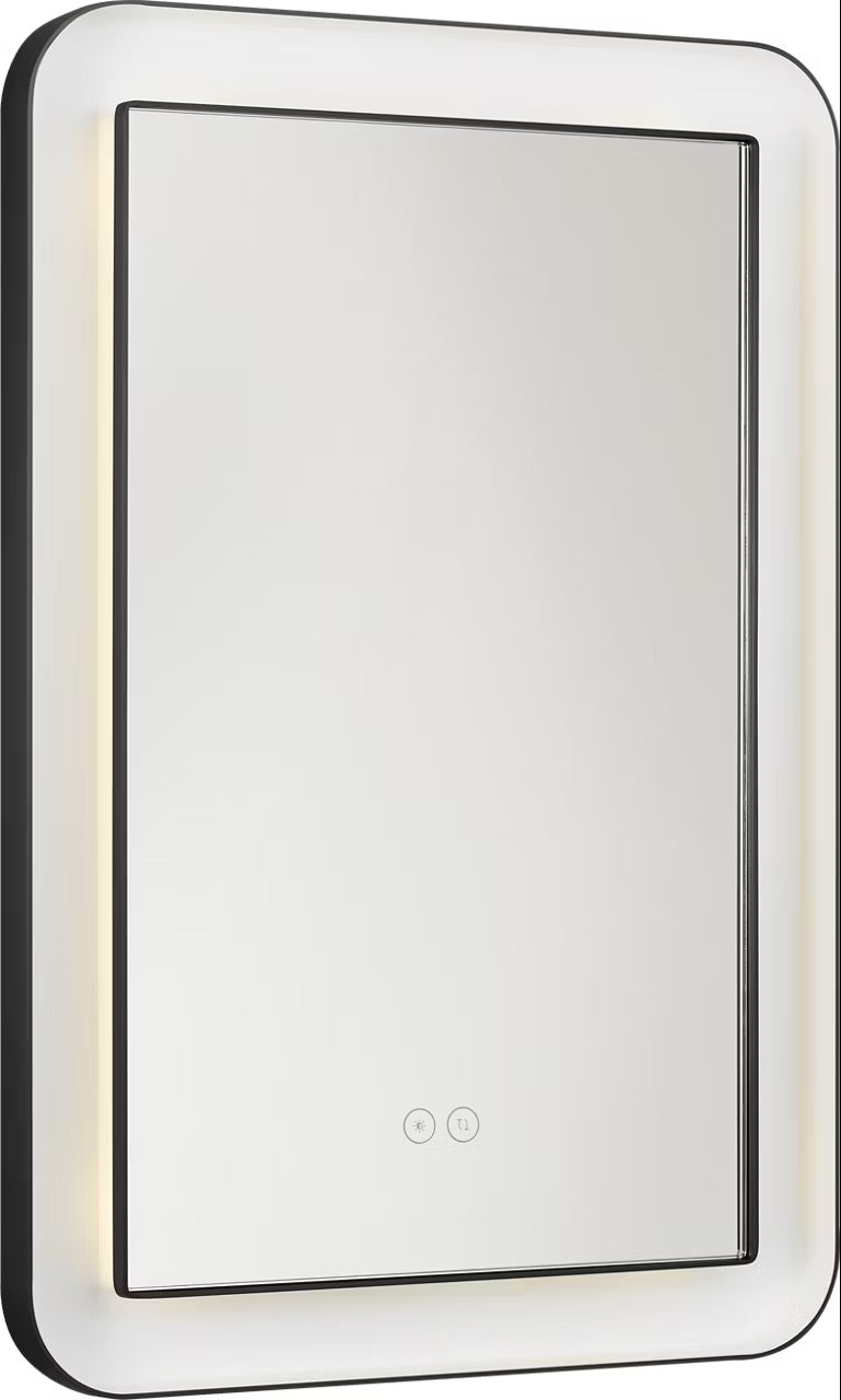 Chopin LED Mirror in Midnight Black