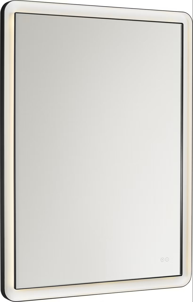 Chopin LED Mirror in Midnight Black