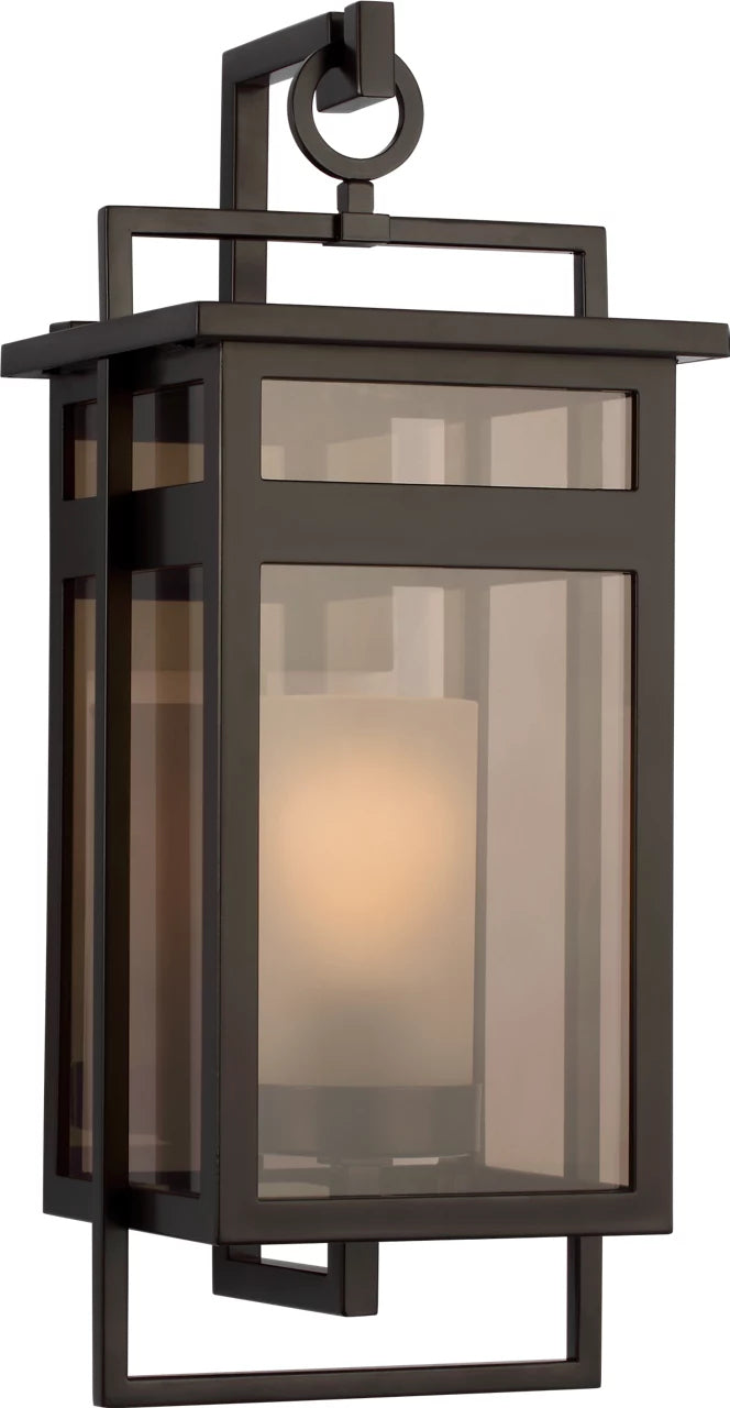 Fairhaven One Light Wall Lantern in Truffle