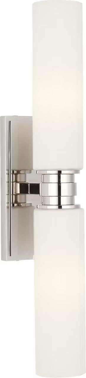 Fairfax Two Light Vanity in Polished Nickel