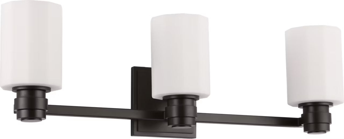 Fairfax Three Light Vanity in Aged Iron