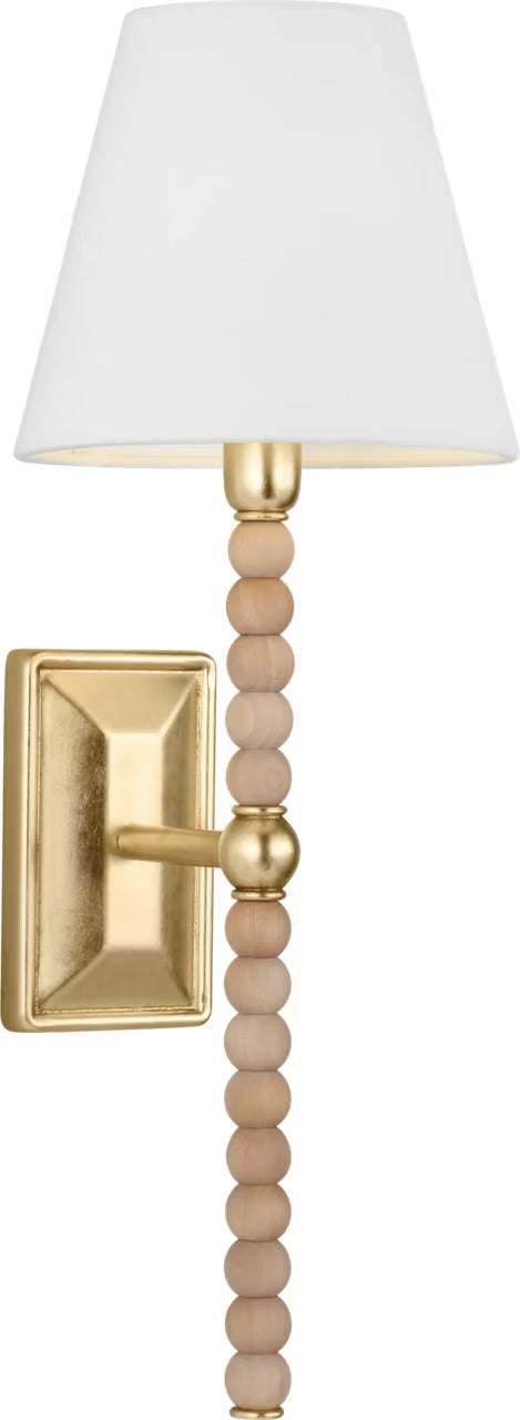 Fiona One Light Wall Sconce in Gild