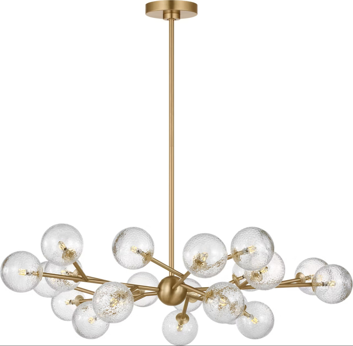 Atticus 20 Light Chandelier in Satin Brass