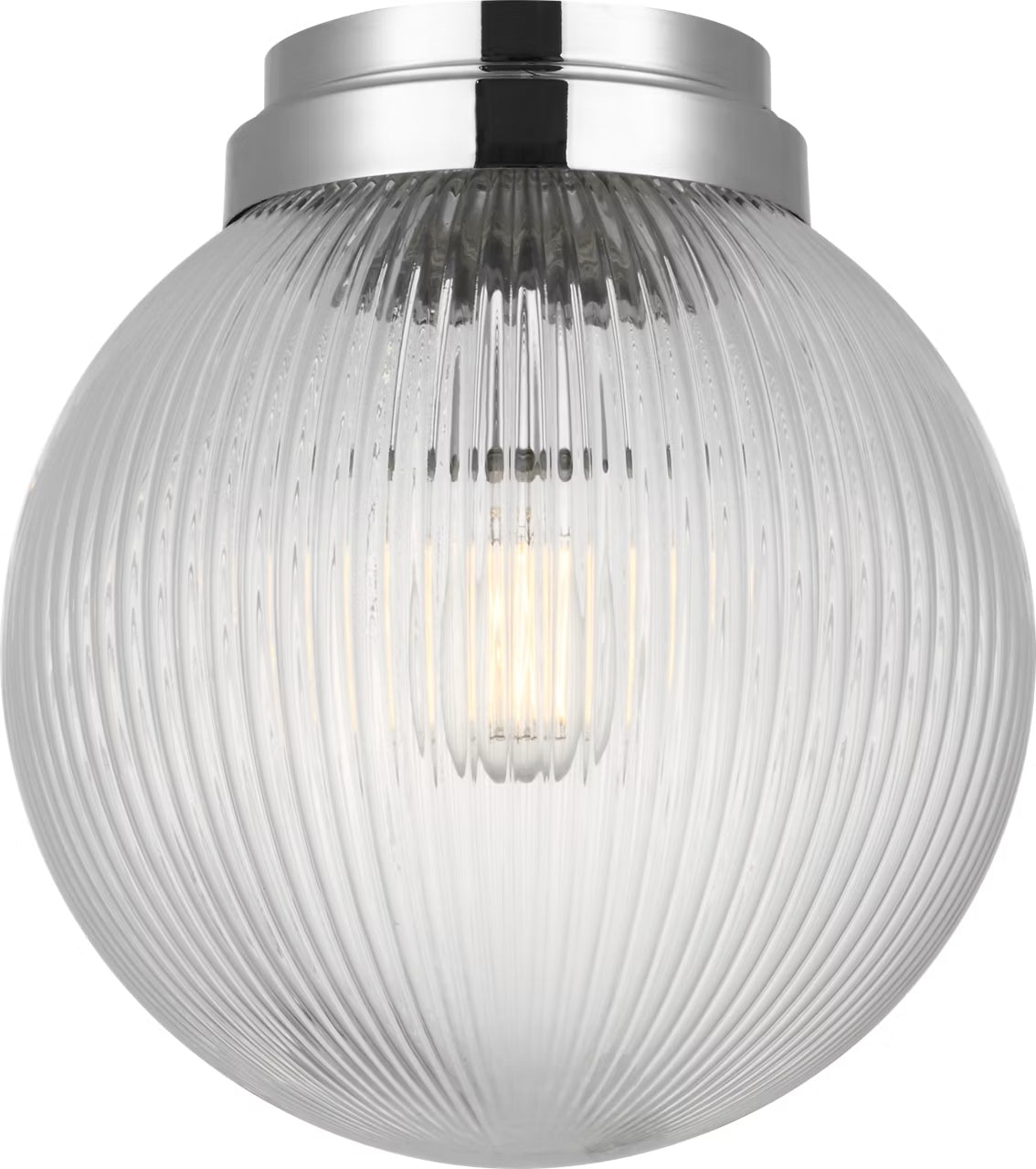 Preston One Light Flush Mount in Chrome