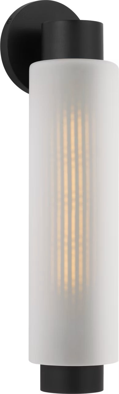 Ridge One Light Outdoor Wall Mount in Textured Black