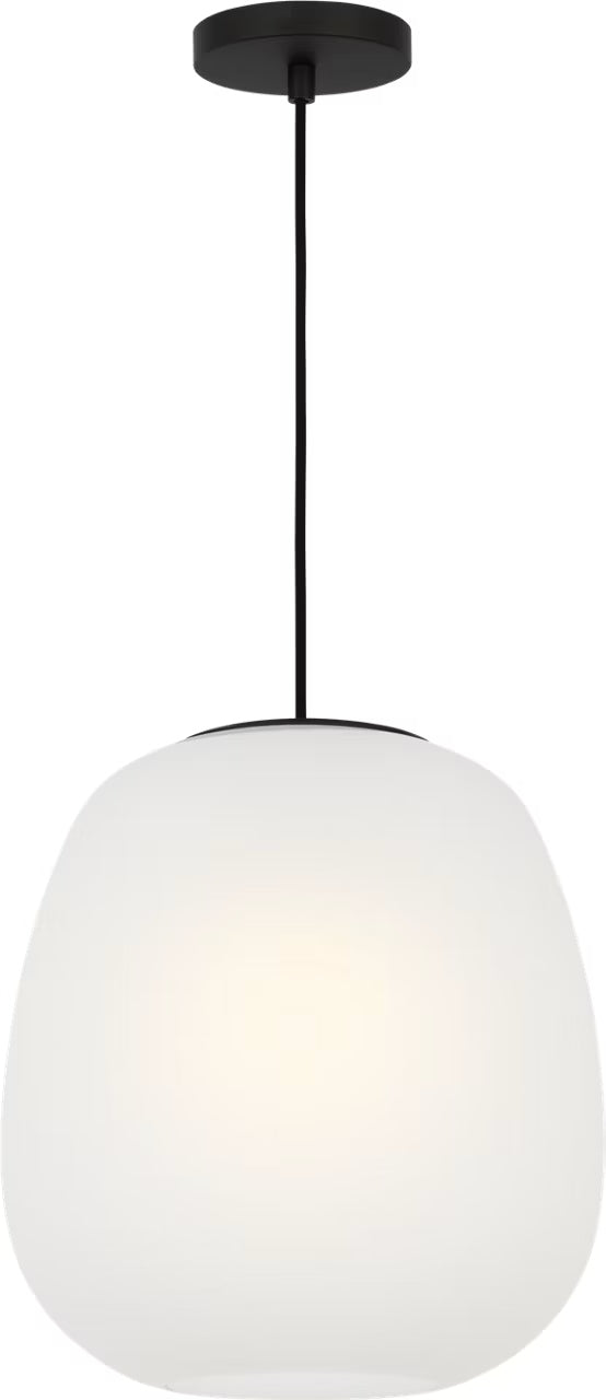 Nico One Light Pendant in Midnight Black