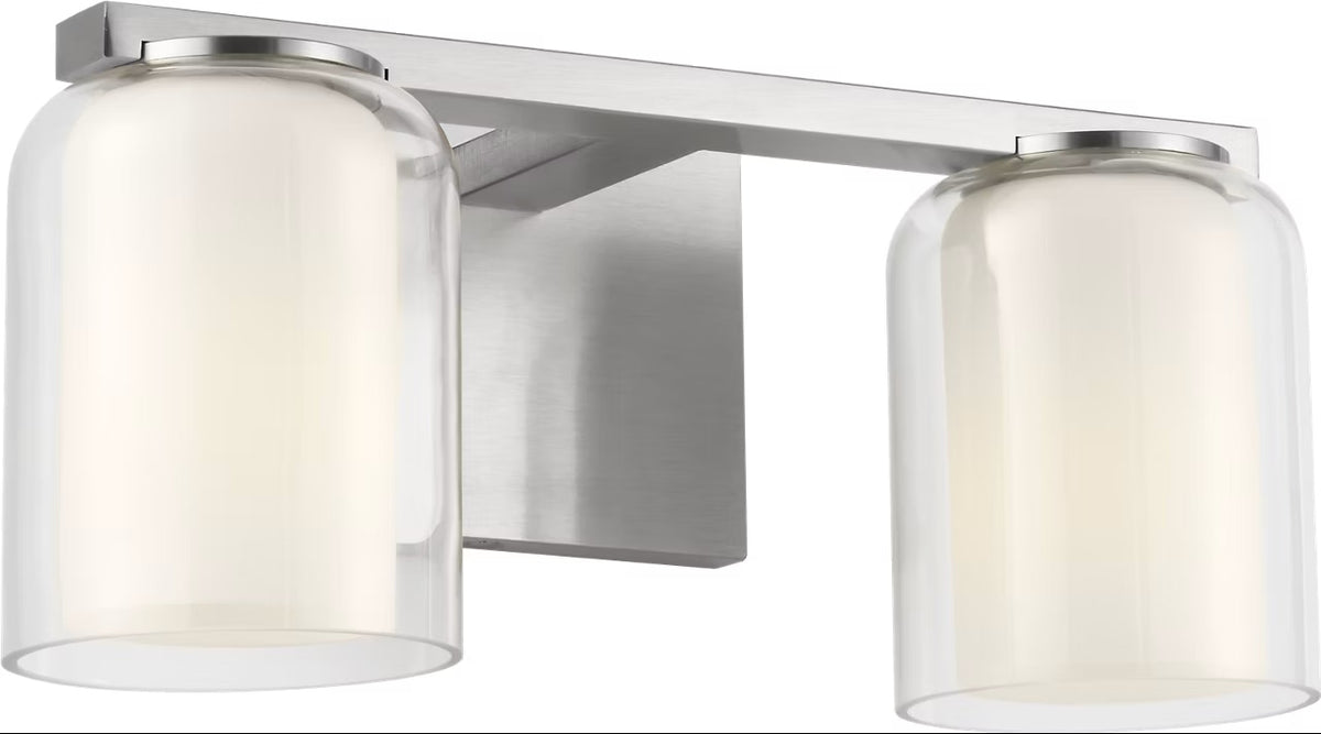 Holden Two Light Vanity in Brushed Nickel