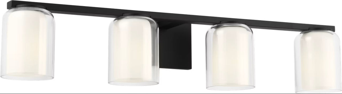 Holden Four Light Vanity in Midnight Black