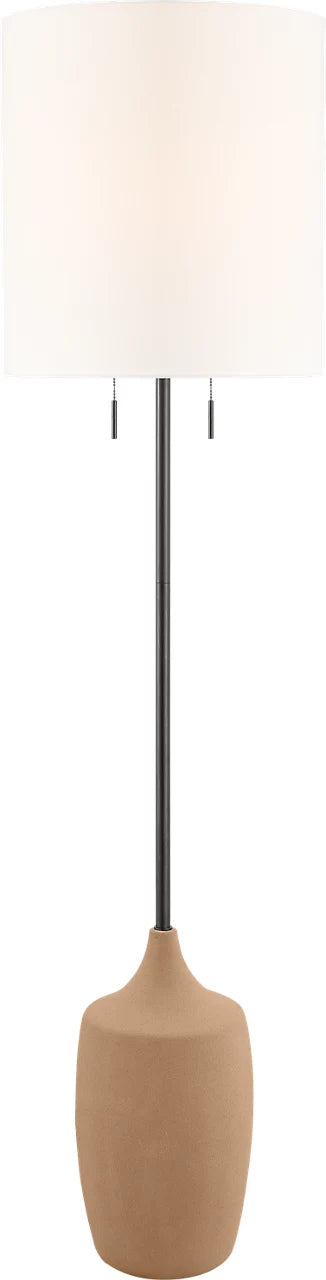 Sayer Two Light Floor Lamp in Aged Iron