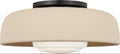 Liora One Light Flush Mount in Aged Iron