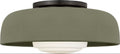 Liora One Light Flush Mount in Aged Iron