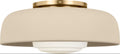 Liora One Light Flush Mount in Estate Brass