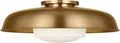 Liora One Light Flush Mount in Estate Brass