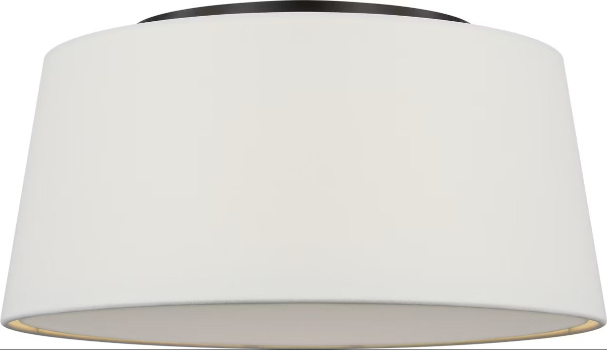 Hale Three Light Flush Mount in Aged Iron
