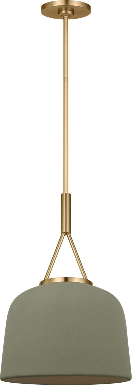 Liora One Light Pendant in Estate Brass