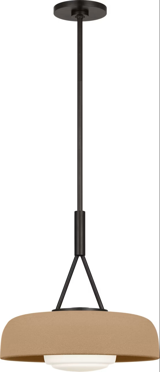Liora One Light Pendant in Aged Iron