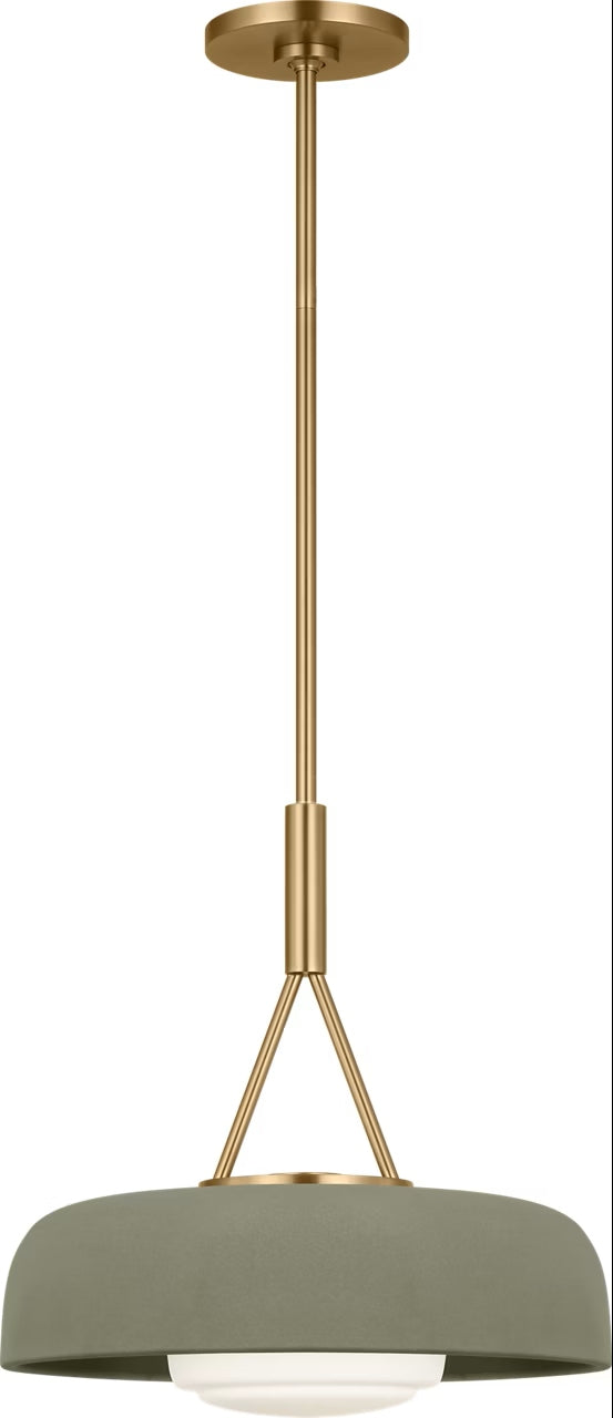 Liora One Light Pendant in Estate Brass