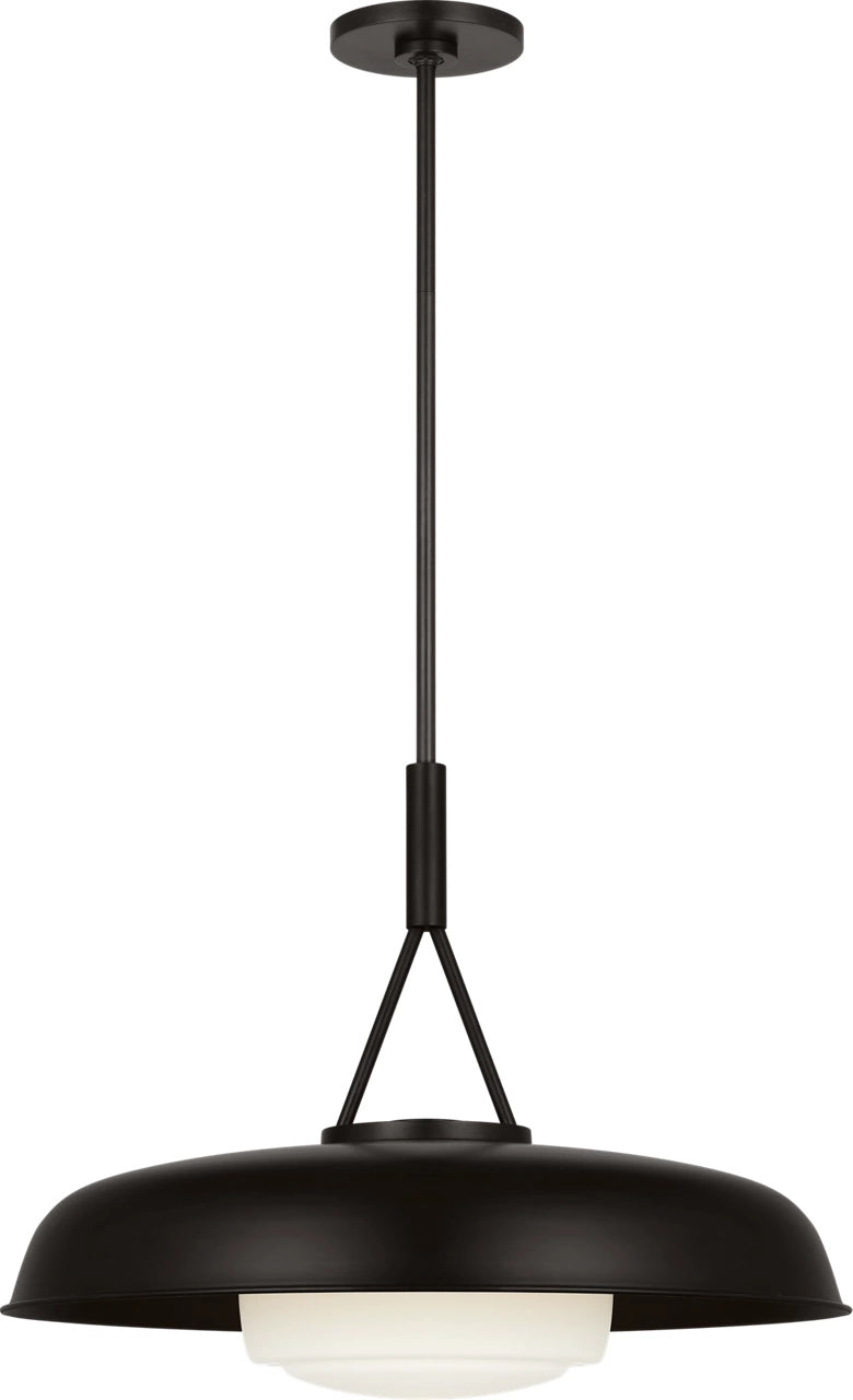 Liora One Light Pendant in Aged Iron