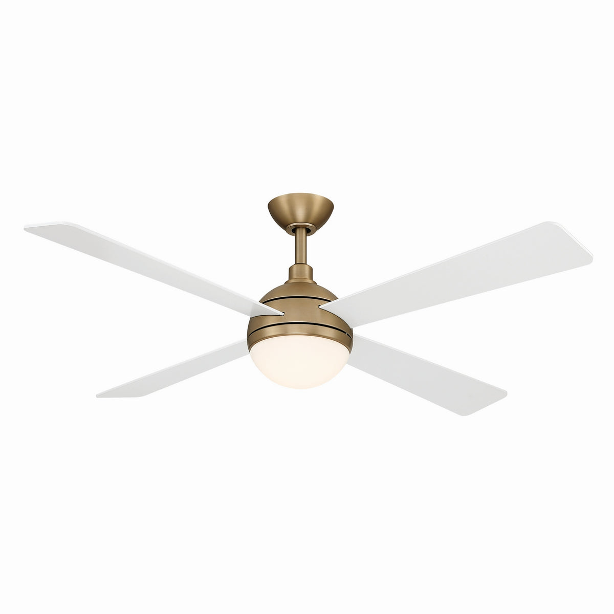 Orb 54" Ceiling Fan in Brushed Brass