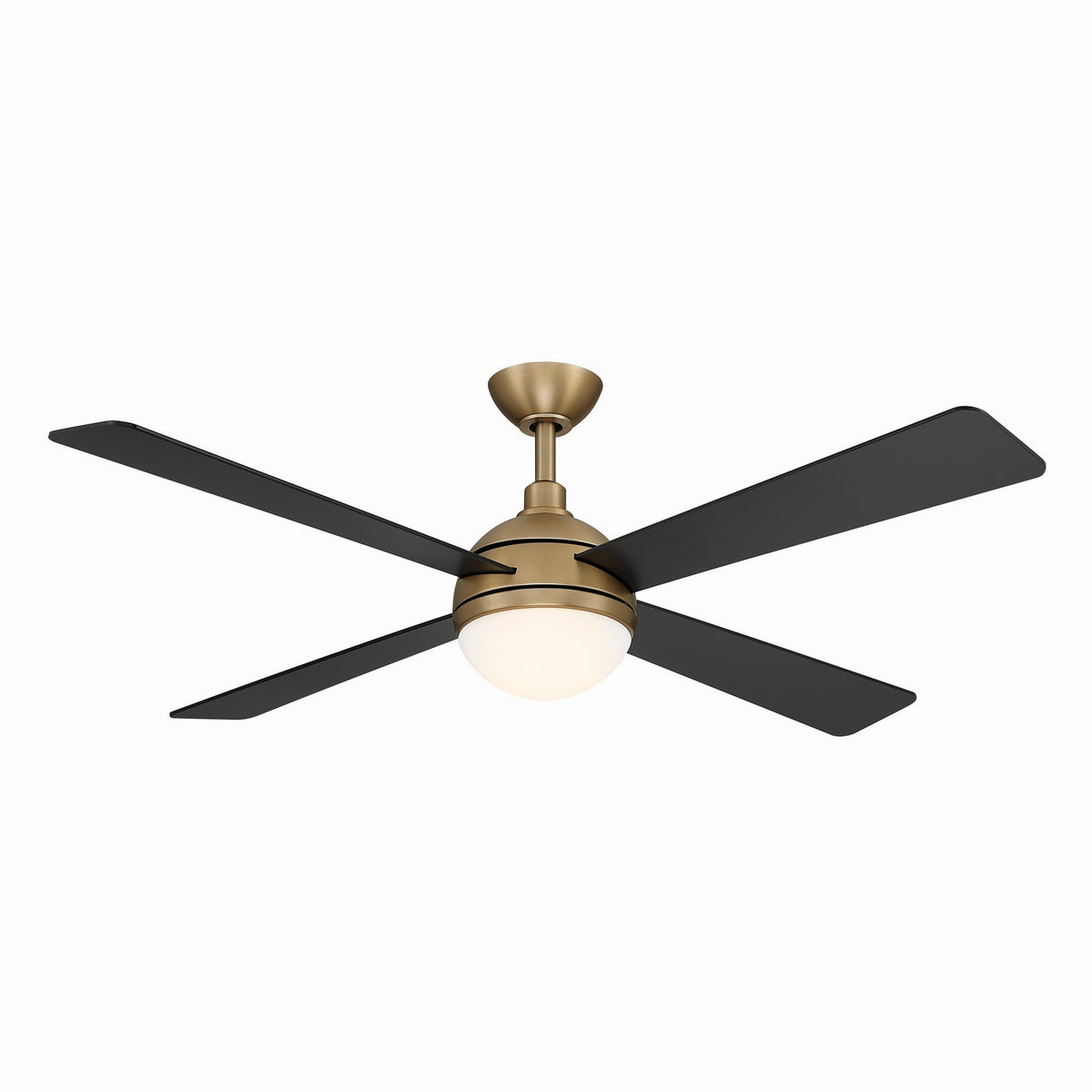Orb 54" Ceiling Fan in Brushed Brass