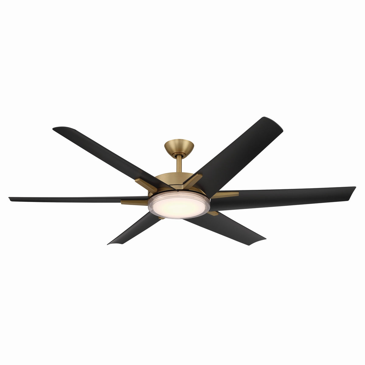 Deco 65" Ceiling Fan in Heritage Brass