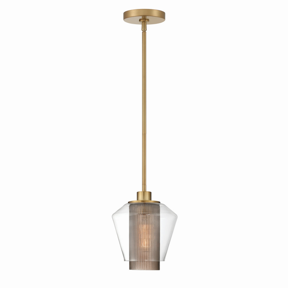 Kiruna One Light Mini Pendant in Legacy Brass