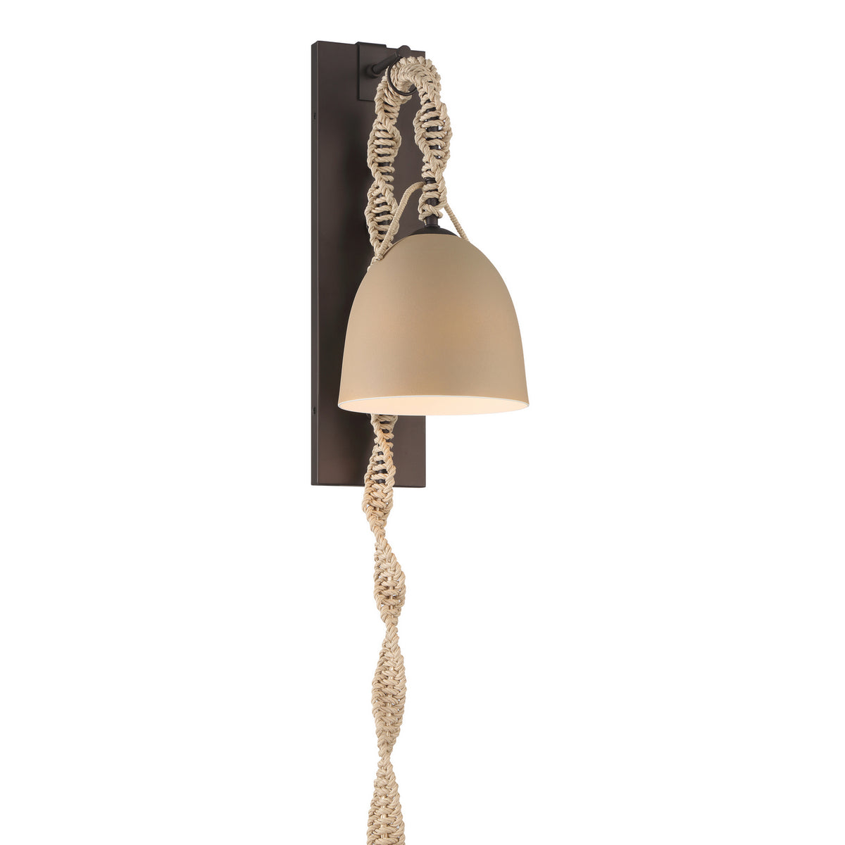 Cordón One Light Wall Sconce in Dark Bronze