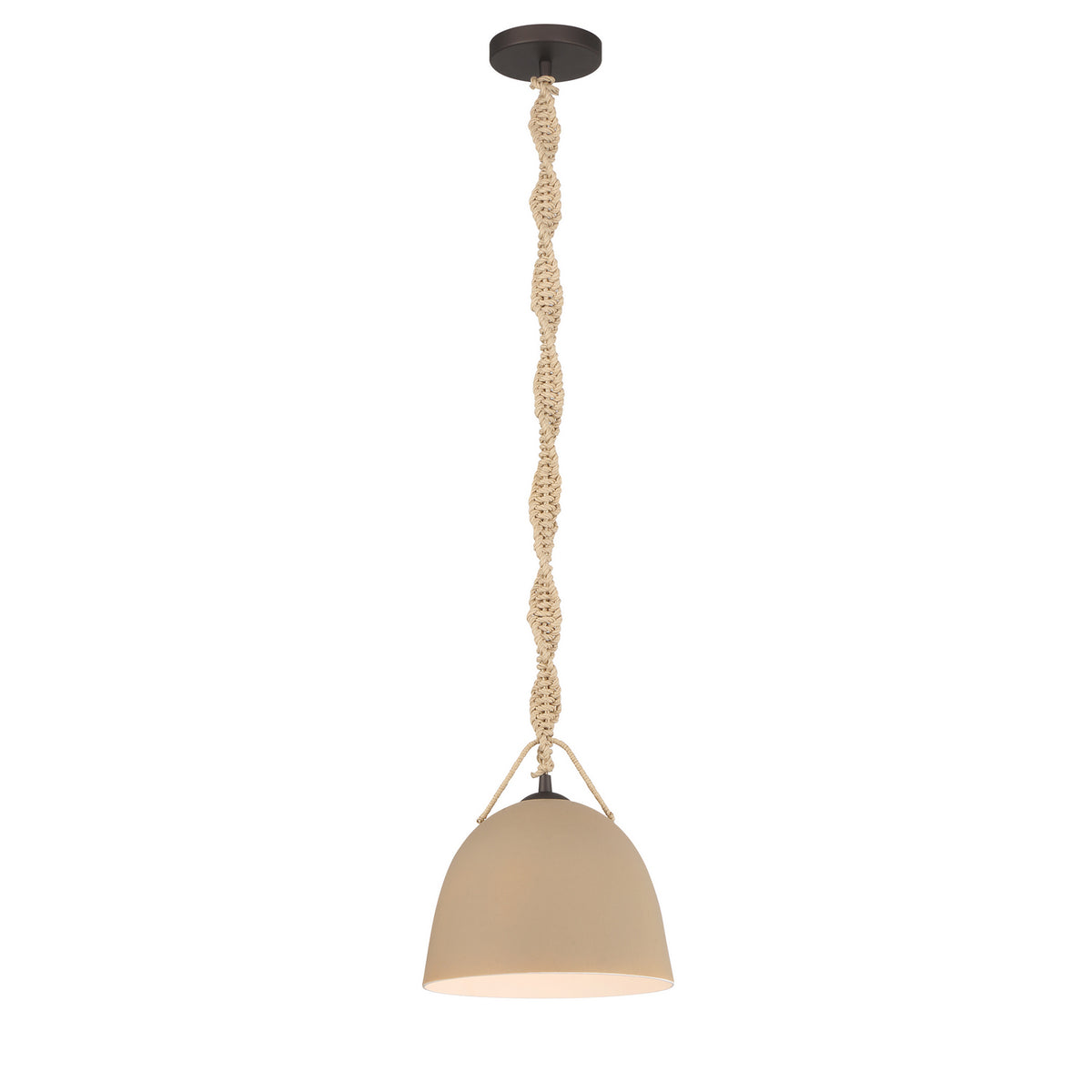 Cordón One Light Pendant in Dark Bronze
