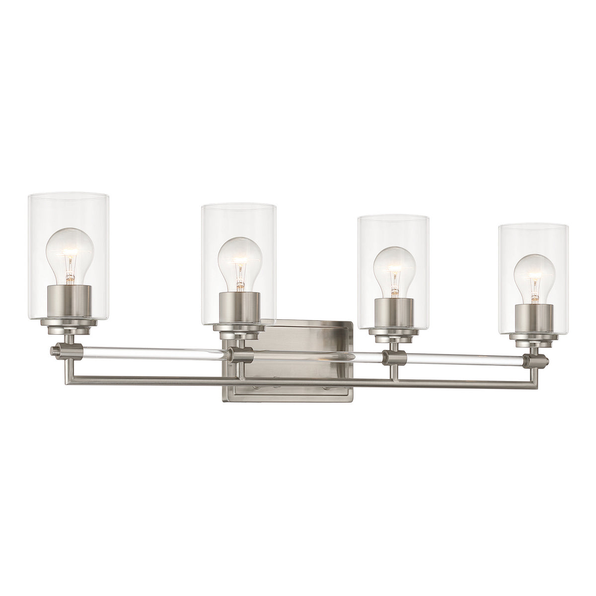 Binsly Four Light Vanity in Brushed Nickel