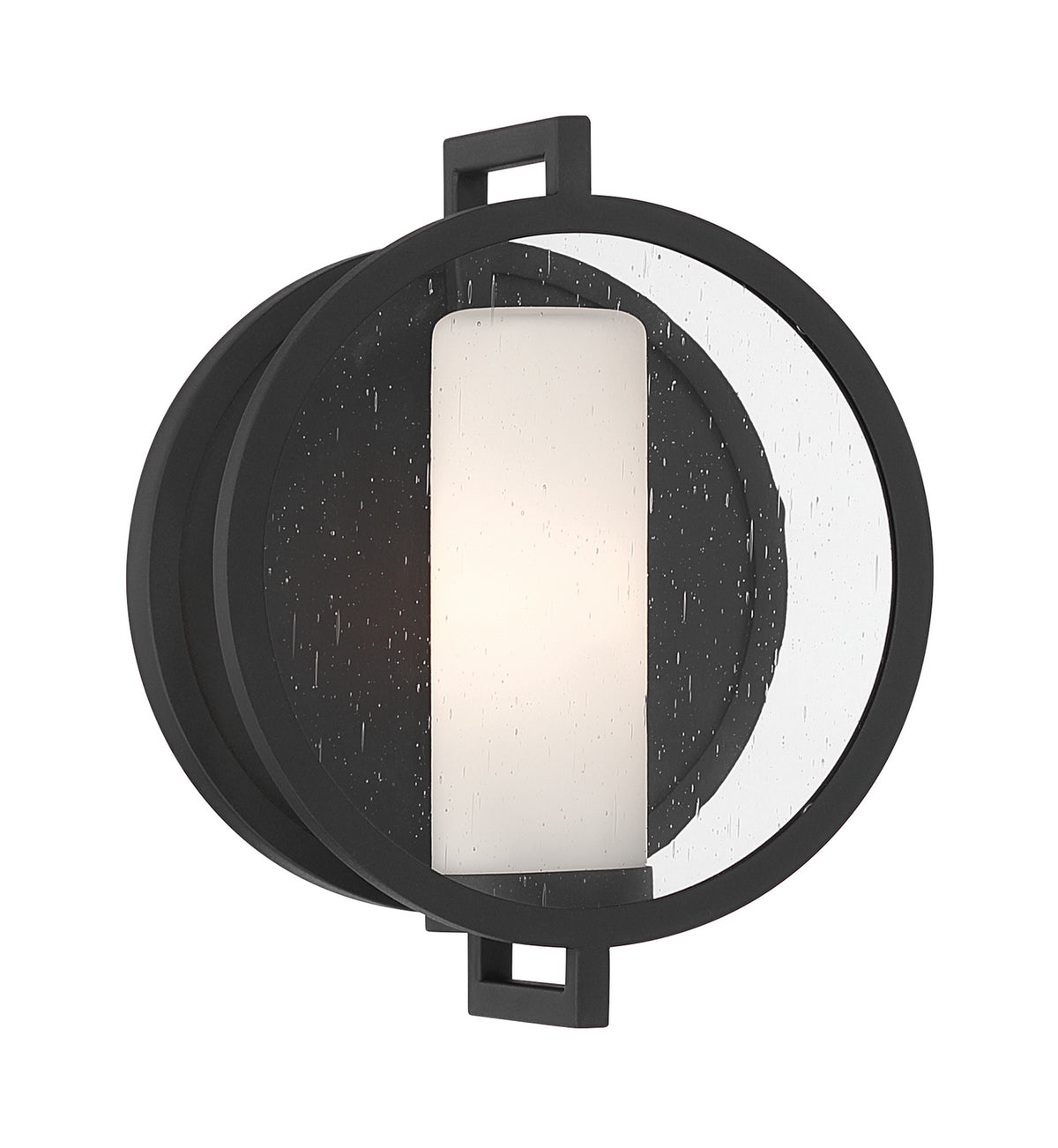 Halin One Light Wall Sconce in Sand Coal Black