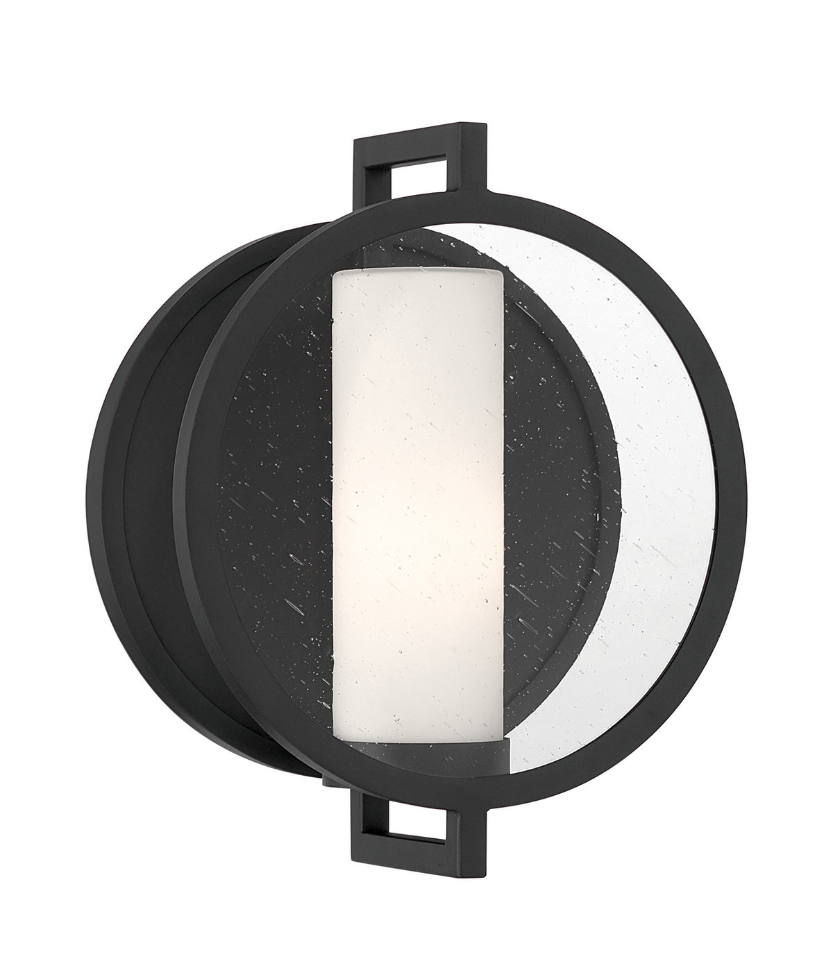 Halin One Light Wall Sconce in Sand Coal Black