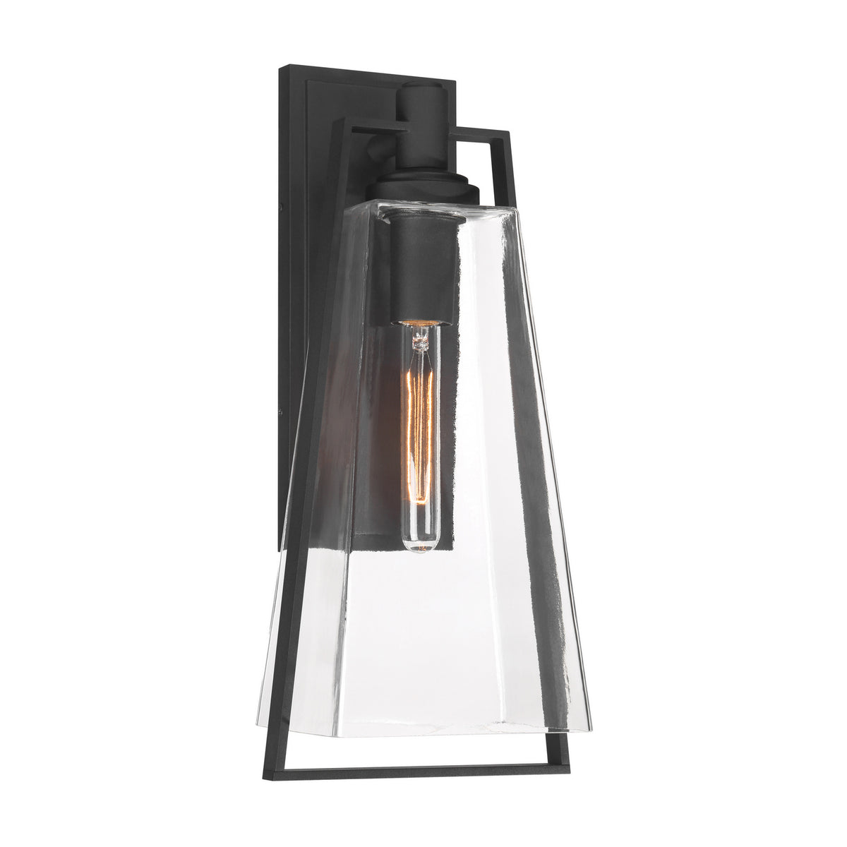 Costa One Light Wall Sconce in Sand Coal Black