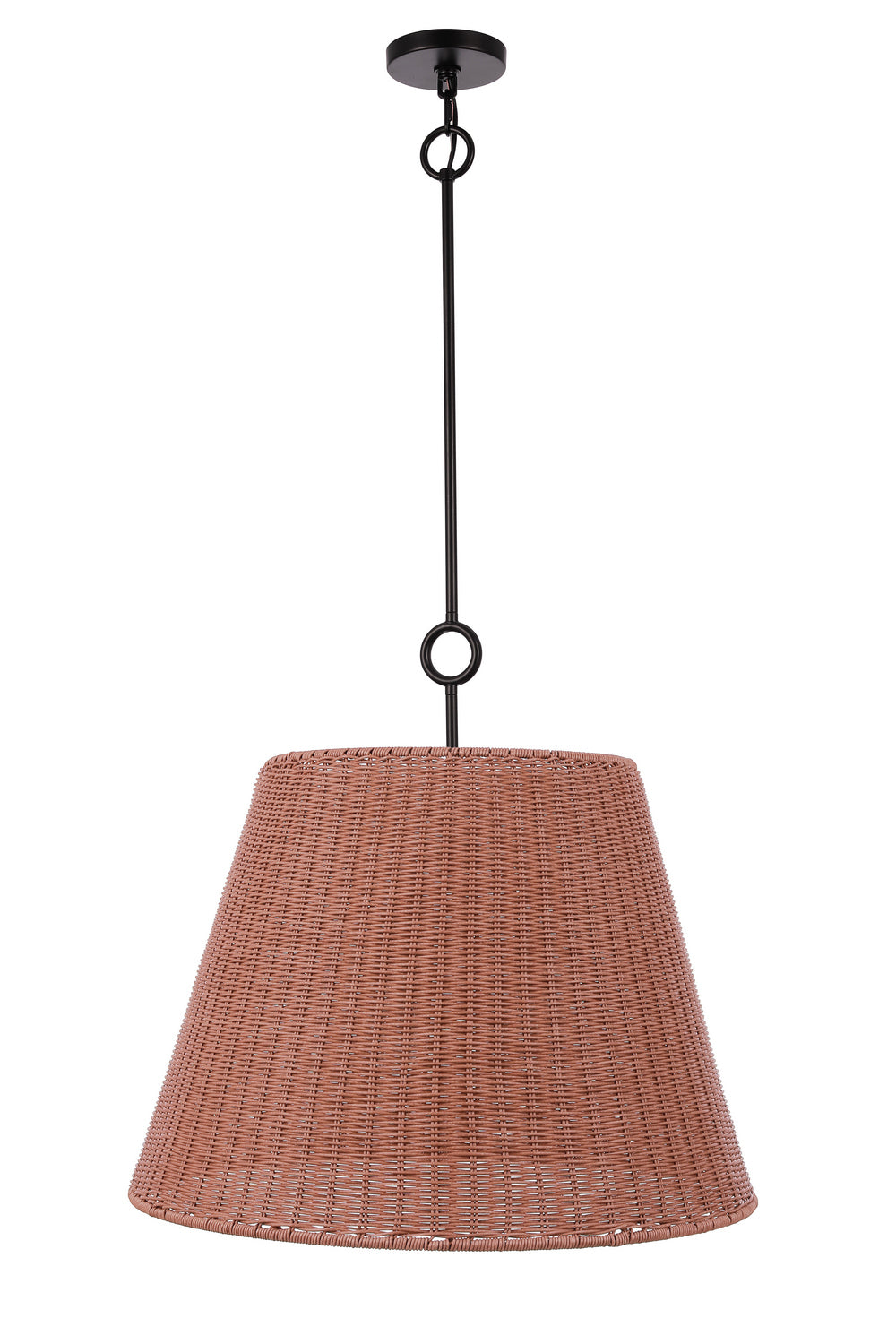 Kirsten Three Light Pendant in Flat Black