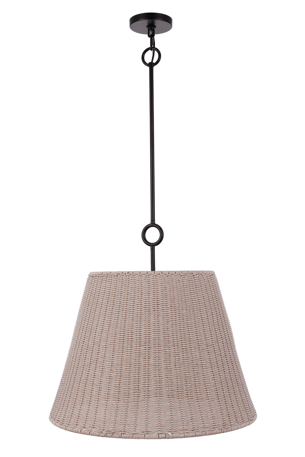 Kirsten Three Light Pendant in Flat Black