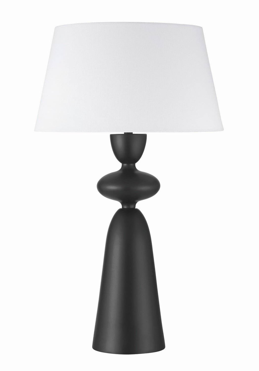 Misha One Light Table Lamp in Flat Black