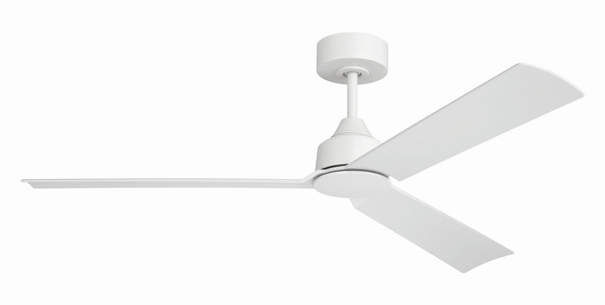 Charming 52" In/Outdoor Damp Rated Ceiling Fan 52" Ceiling Fan in White