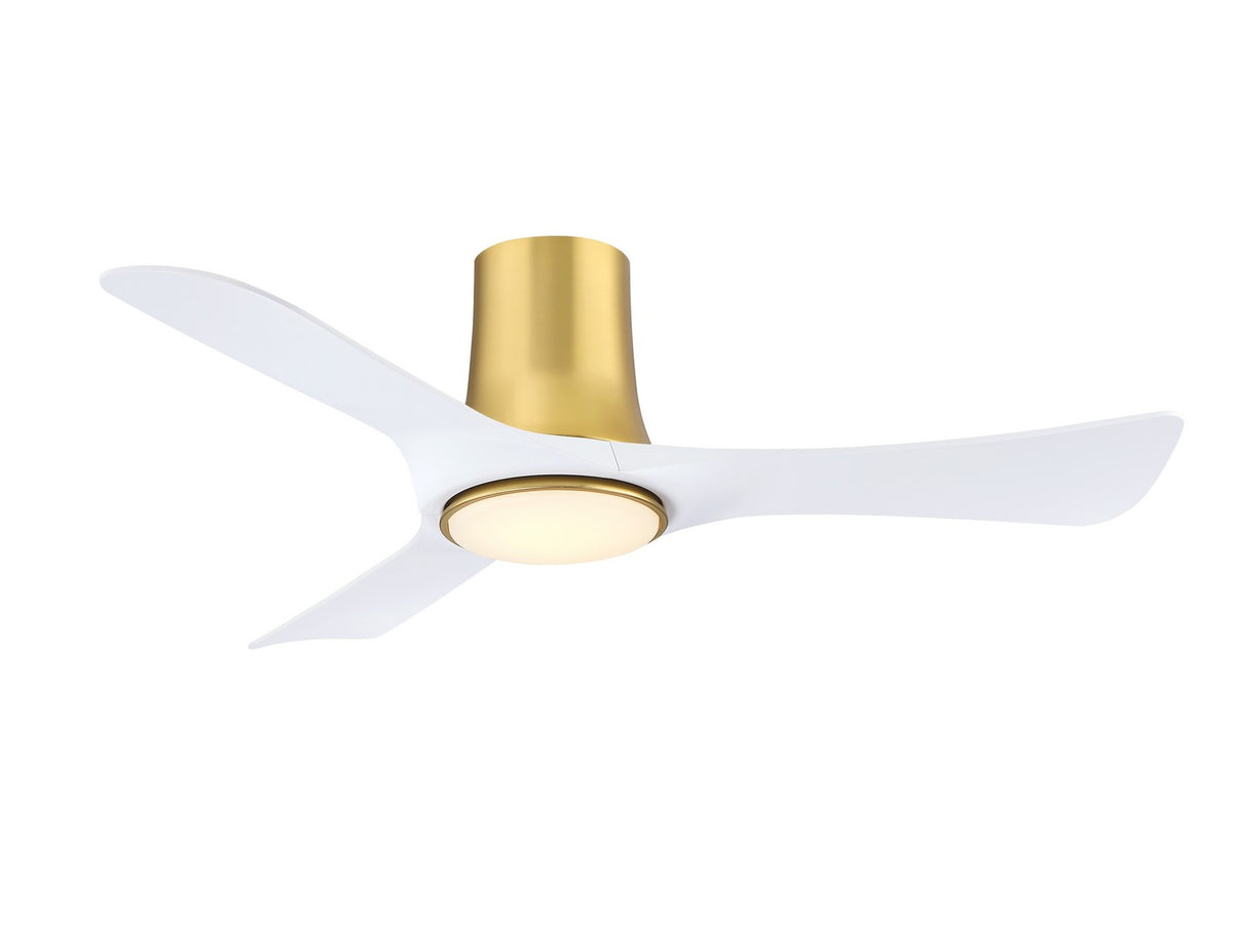 Corke 44 44" Ceiling Fan in Brushed Satin Brass