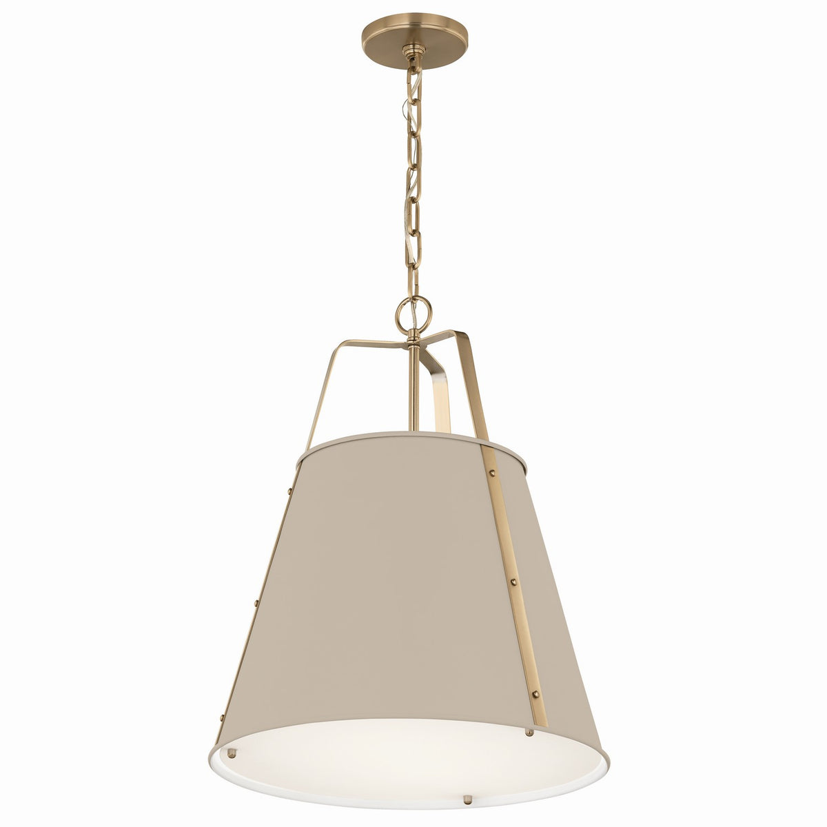 Etcher Two Light Pendant in Greige