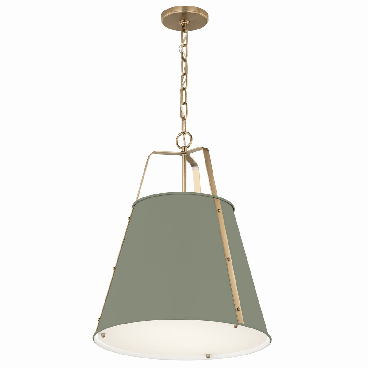 Etcher Two Light Pendant in HERITAGE GREEN
