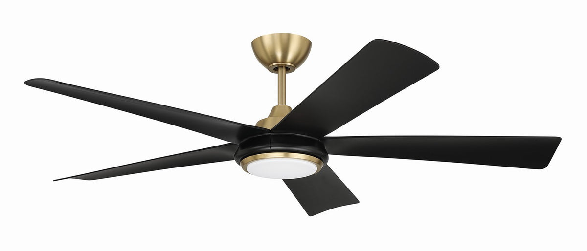 Frye 52" 5-Blade Indoor ceiling Fan 52" Ceiling Fan in Satin Brass
