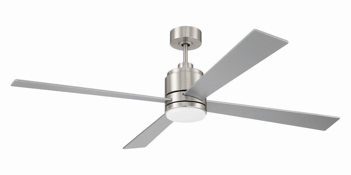 McCoy 60" fan w/ 2-wire HW wall control 60" Ceiling Fan in Brushed Polished Nickel