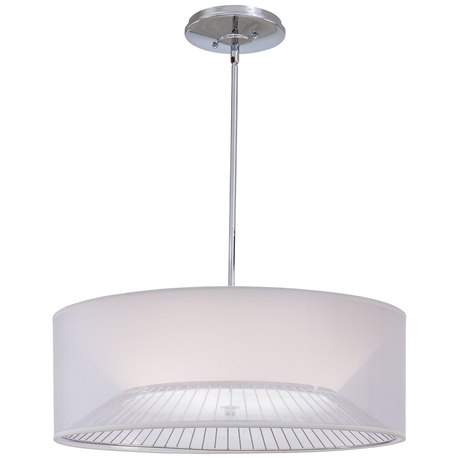 George Kovacs - P313-077 - Three Light Pendant - Bridge - Chrome