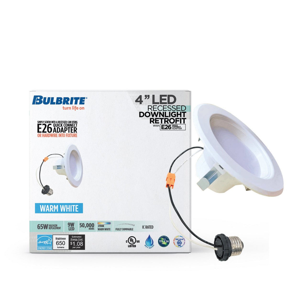 Recessed Recessed Downlight in White Round - Baffled Trim - Ultra Slim