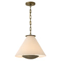 Linden One Light Pendant in Textured Heritage Brass