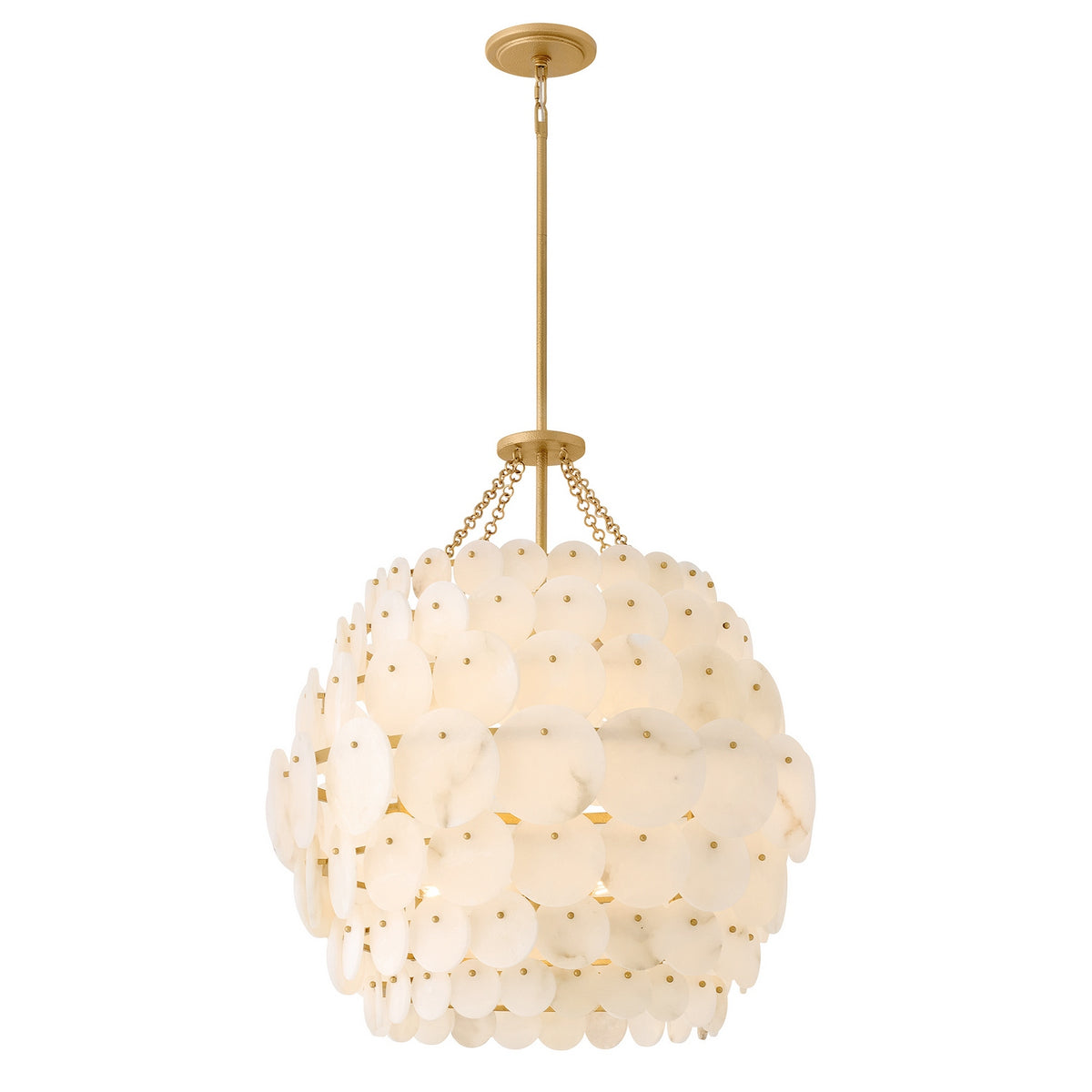 Yara LED Chandelier in Piastra Gold