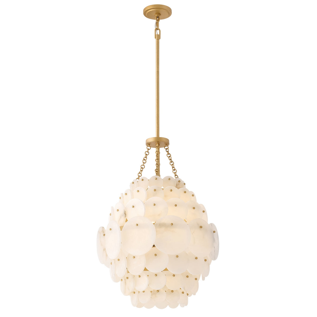 Yara LED Pendant in Piastra Gold