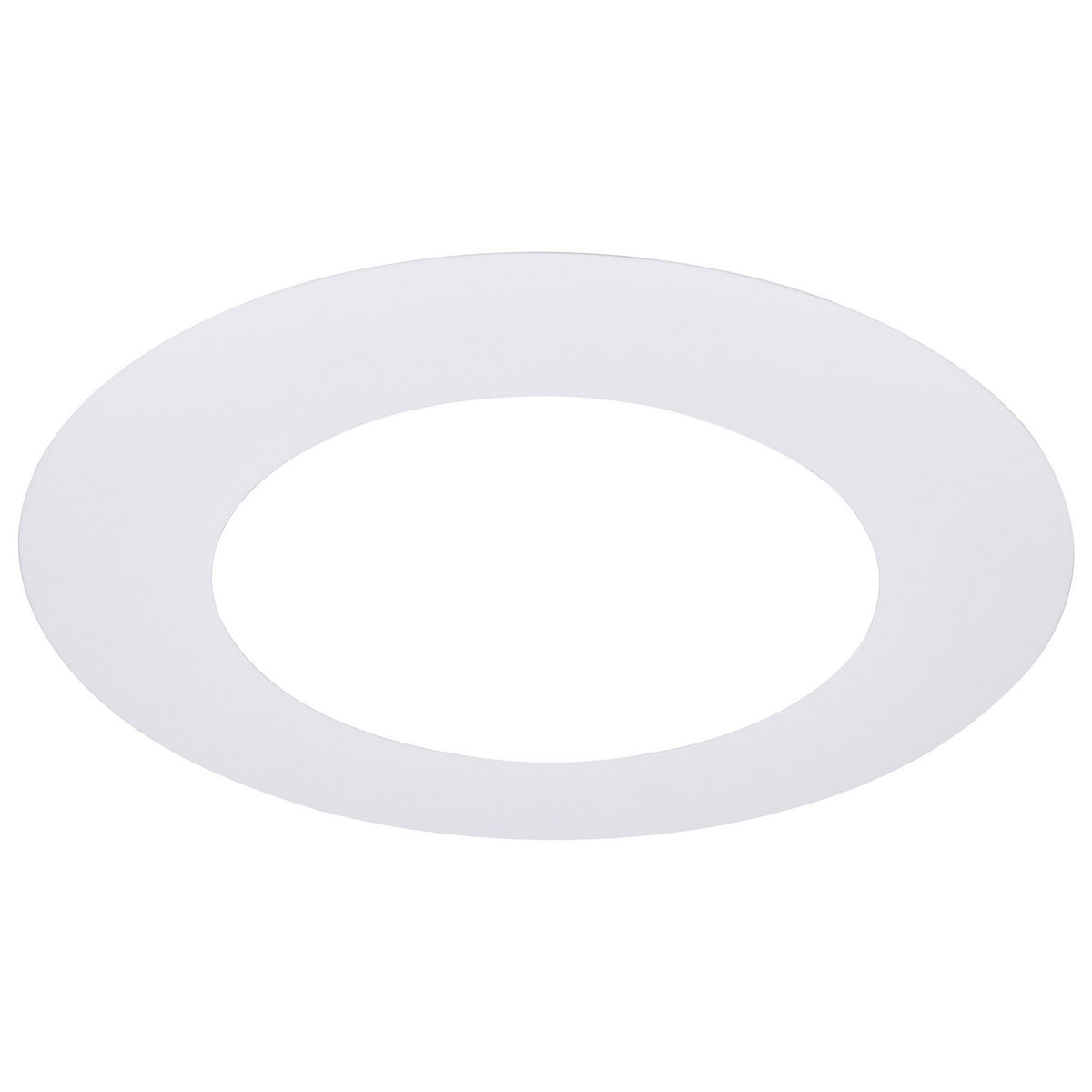 10-Inch Flat Goof Ring for Commercial Downlights in Matte White
