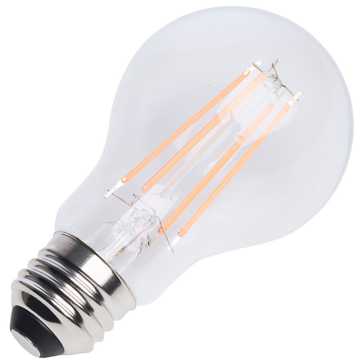 Satco S14389 8W LED A19 A-Shape Bulb, E26 Base, 800 Lumens, Clear